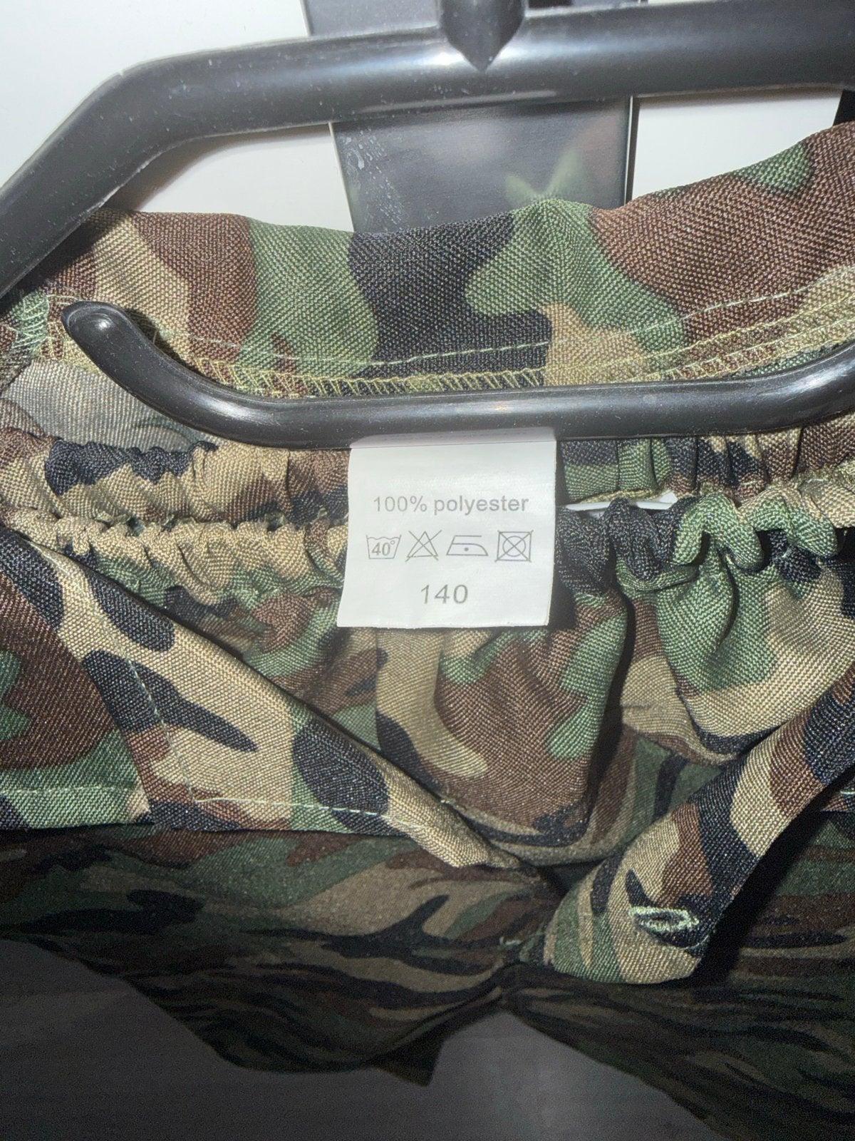 Camo pak maat 140 - Ideaal voor carnaval of spelen, Ophalen, Gebruikt, Jongen of Meisje