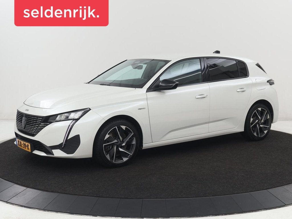 Peugeot 308 1.6 HYbrid 180 Allure Pack Business | Half leder, Auto's, Peugeot, Gebruikt, 4 cilinders, 181 pk, Leder en Stof