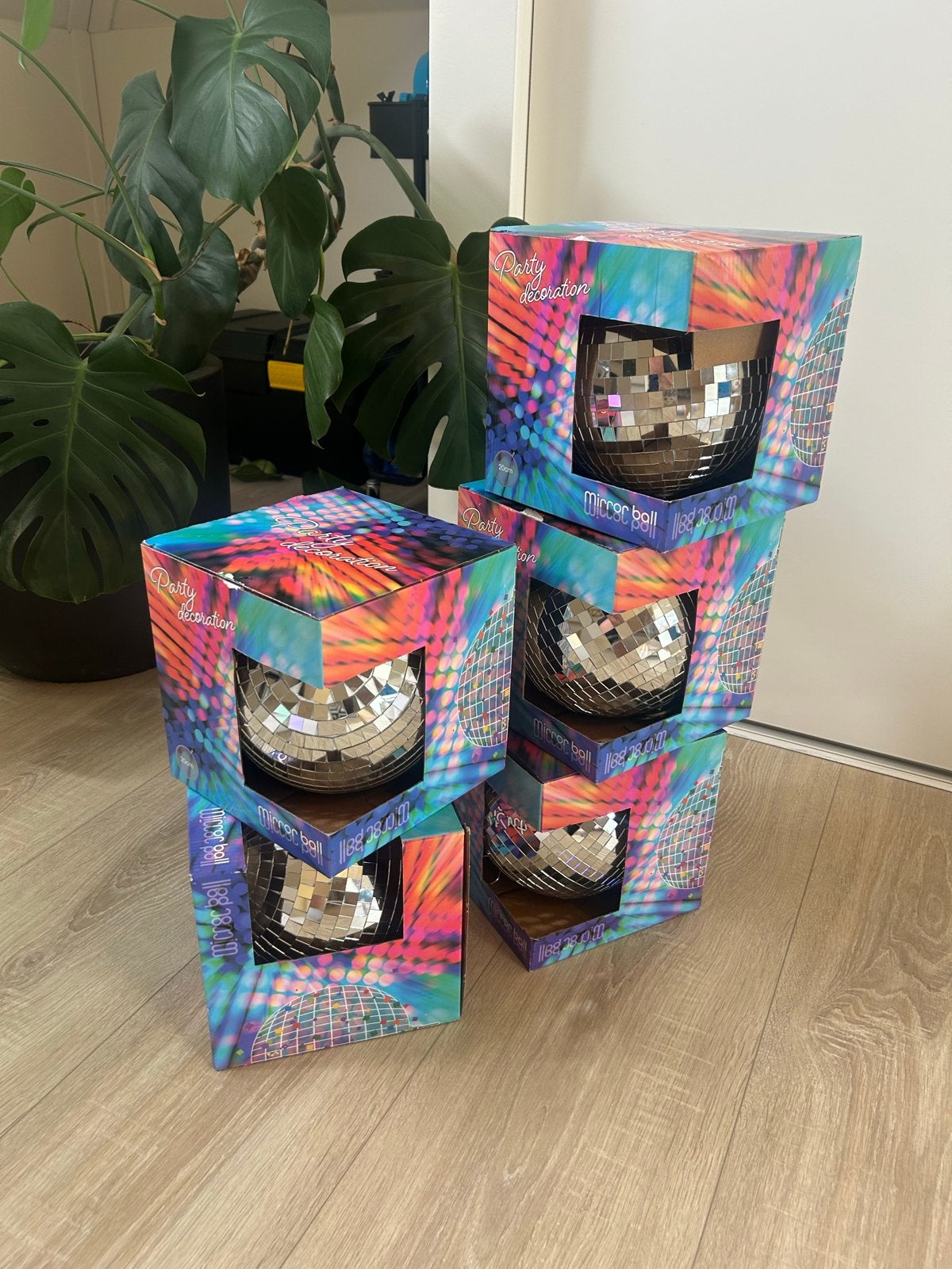 5 Nieuwe grote discoballen voor feestjes en decoratie, Ophalen, Nieuw, Versiering, Overige
