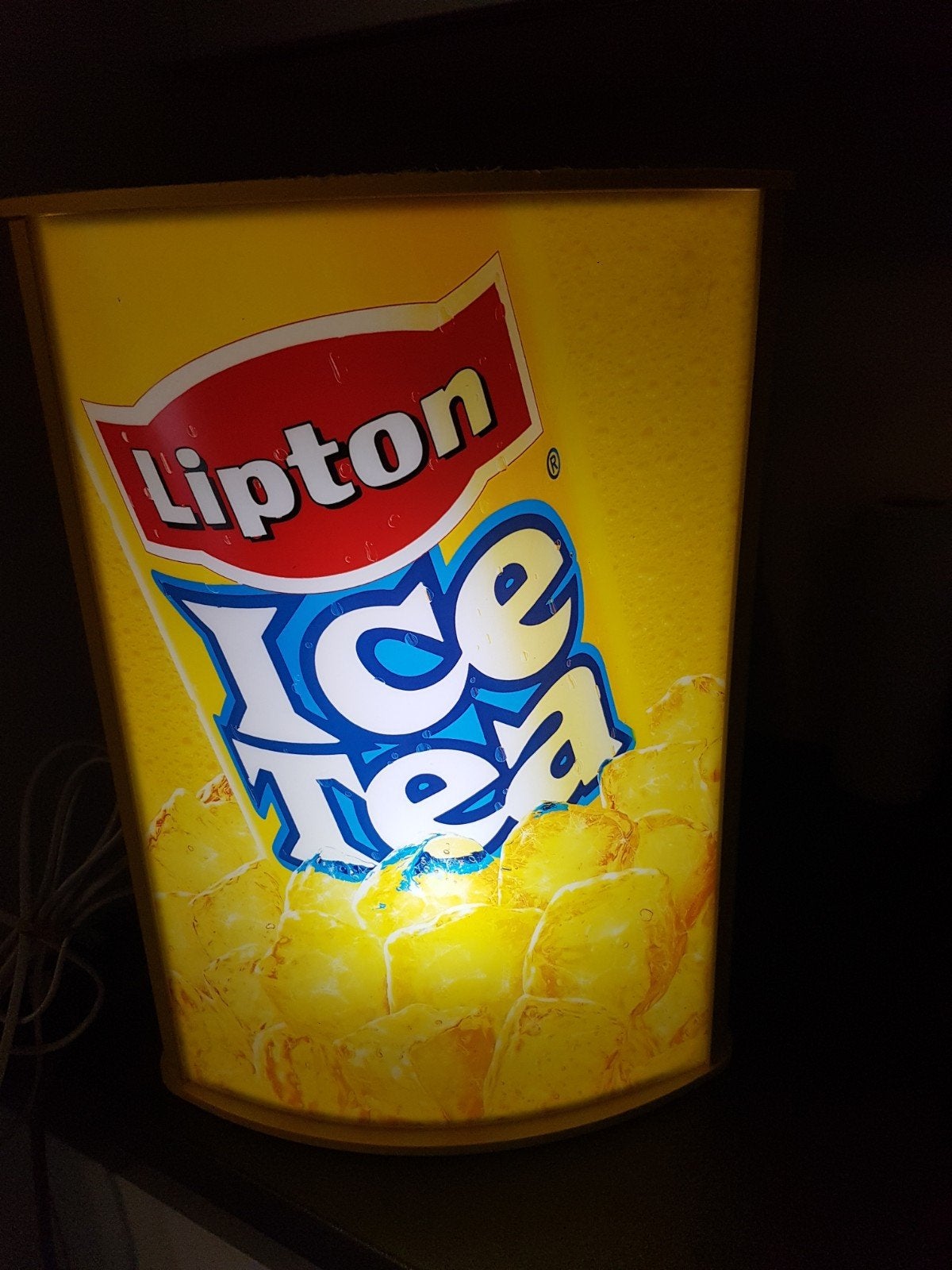 Ice Tea licht reclame, Ophalen, Lichtbak of (neon) lamp