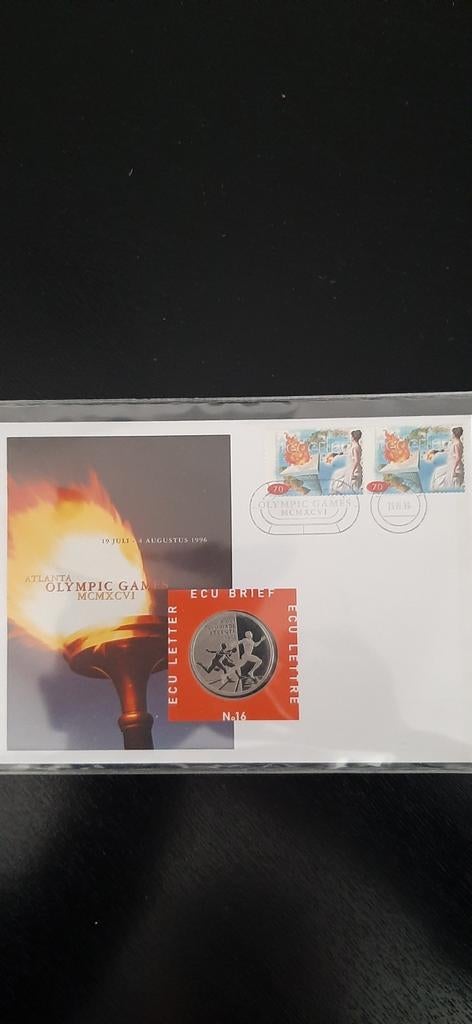 Ecu brief Olympische spelen '96, Ophalen of Verzenden