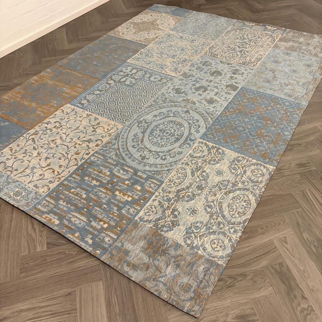 Brinker Output Alaskan Blue Vloerkleed - 200x290cm, Blauw, 200 cm of meer, Ophalen of Verzenden, Zo goed als nieuw