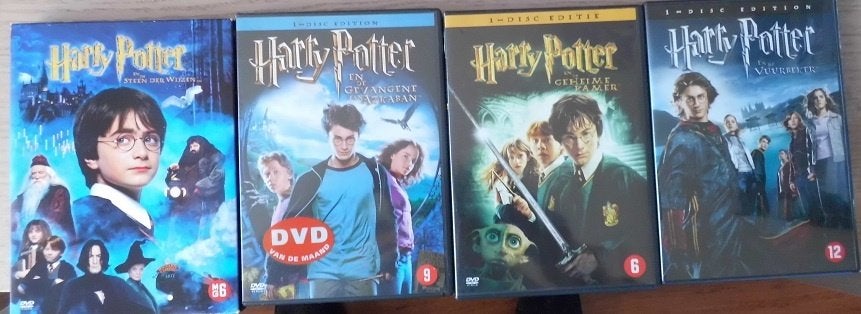 5 X DVD, HARRY POTTER, Vanaf 12 jaar, Ophalen of Verzenden, Zo goed als nieuw, Fantasy