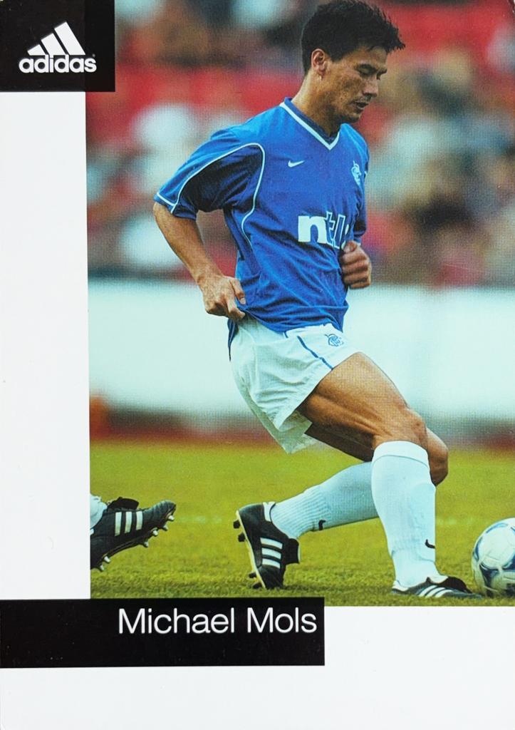 Spelerskaart Michael Mols - Glasgow Rangers - Adidas, Verzamelen, Sportartikelen en Voetbal, Verzenden, Zo goed als nieuw, Ajax
