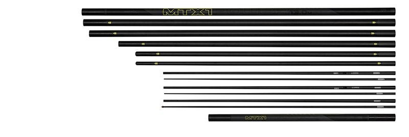 Matrix MTX1 V2 Pole Pack +Double roller +Hard Case +2 protec, Watersport en Boten, Ophalen, Zo goed als nieuw, Vaste hengel