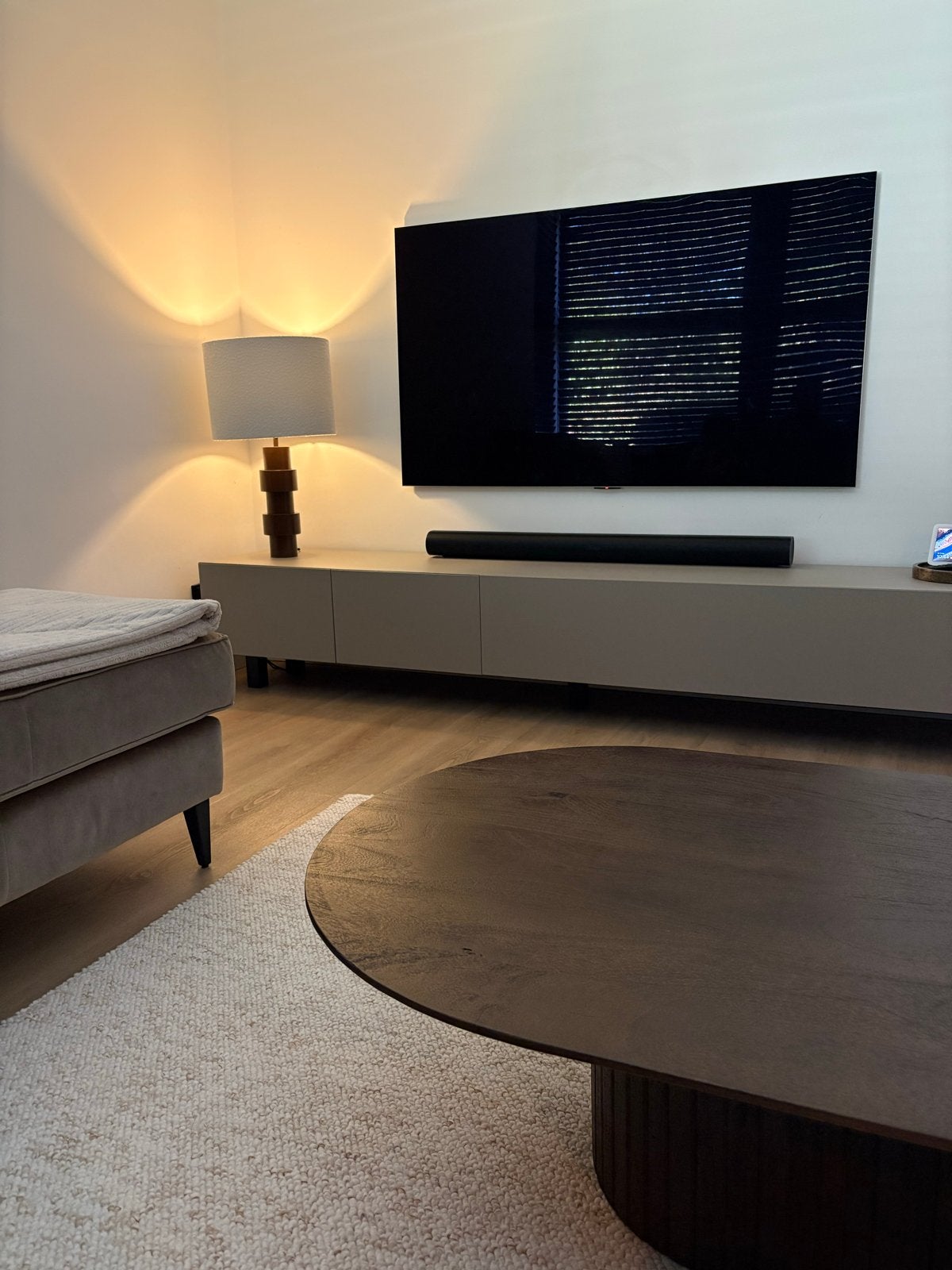 Karwei Tafellamp met kap - Goede staat, Ophalen of Verzenden, IKEA, Met kap