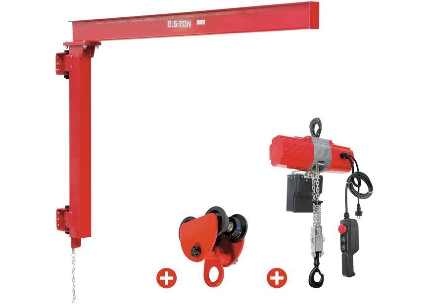 Pack wandzwenkkraan 500 kg elektrische kettingtakel 6 m, Ophalen, Nieuw