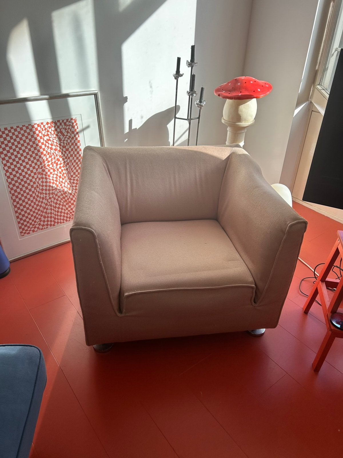 Jan des Bouvrie design fauteuil, Ophalen, Modern design, Gebruikt, 75 tot 100 cm