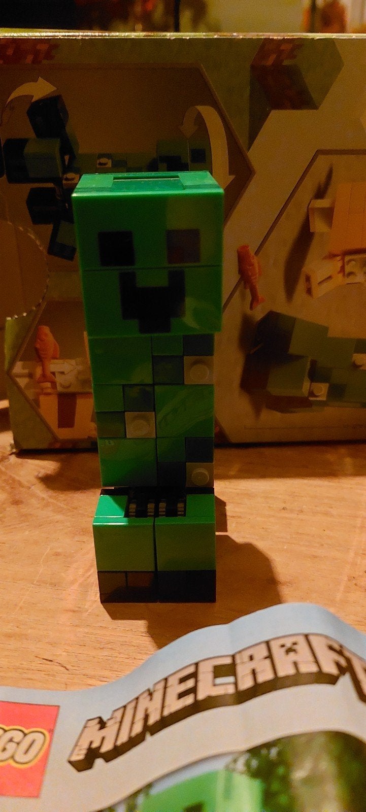 LEGO Minecraft 21156 Grote Creeper en Ocelot, Inclusief instructies, Gebruikt, Minecraft, Lego
