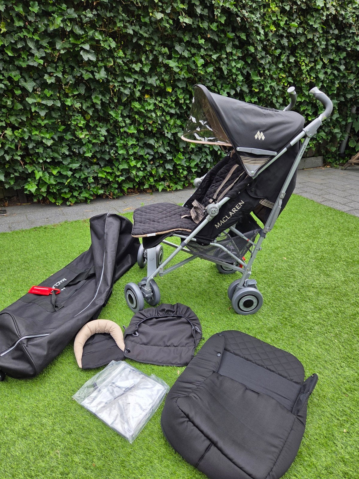 MacLaren buggy Techno XLR met toebehoren, Kinderen en Baby's, Buggy's, Ophalen, Zo goed als nieuw, Maclaren, Voetenzak