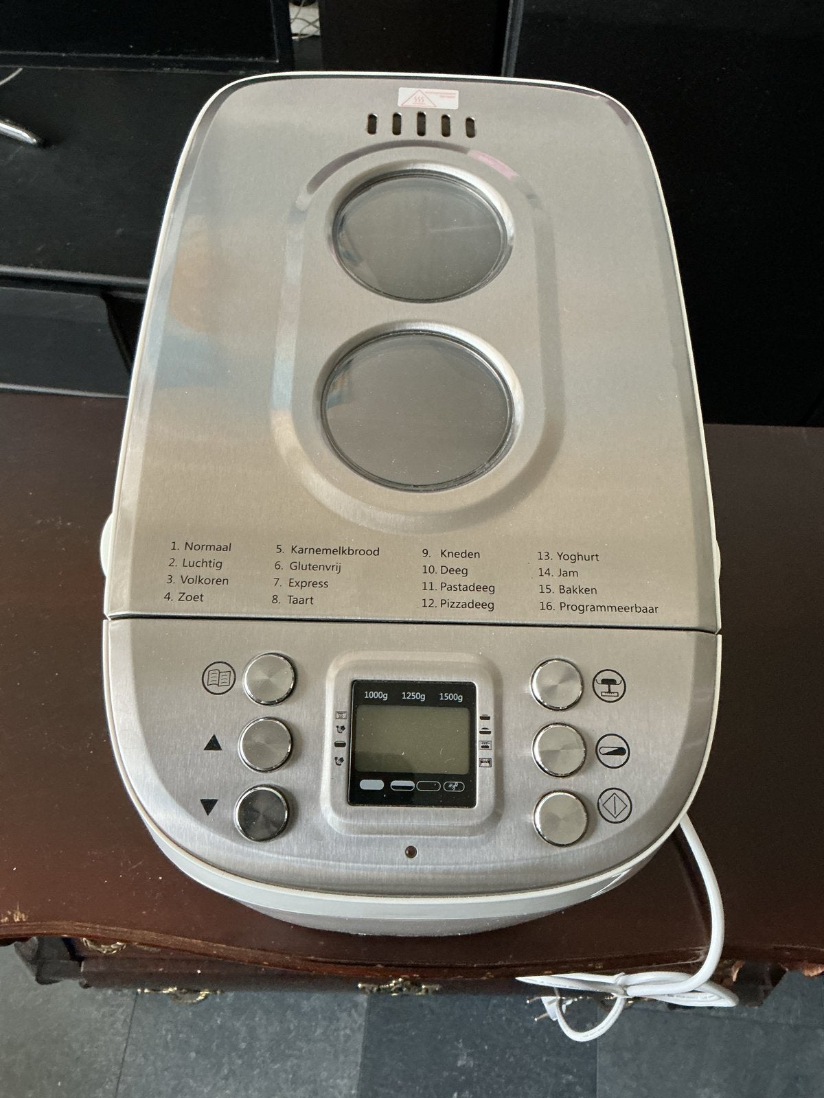 Silvercrest Broodbakmachine - Werkt uitstekend, lichte schad, Gebruikt, 1200 tot 1600 gram deeg, Kijkvenster, Ophalen