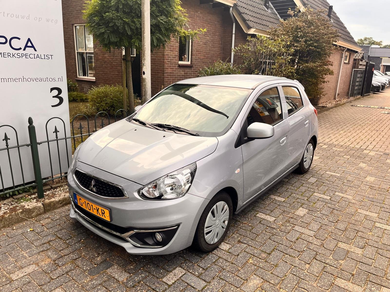 Mitsubishi Space Star 1.0 Cool+ Airco/Bleu tooth (bj 2019), Stof, Gebruikt, Origineel Nederlands, Bedrijf