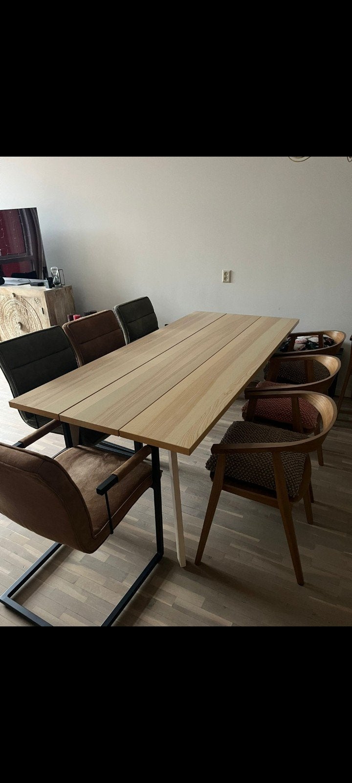 IKEA Ypperlig tafel 200x90  Robuuste eettafel van licht hout, Ophalen of Verzenden, Rechthoekig, 200 cm of meer, 50 tot 100 cm