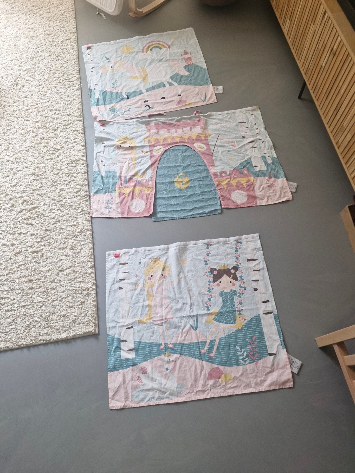 Flexa Princess Bedgordijnen voor halfhoogslaper, Overige merken, Overige typen, Ophalen of Verzenden, Zo goed als nieuw
