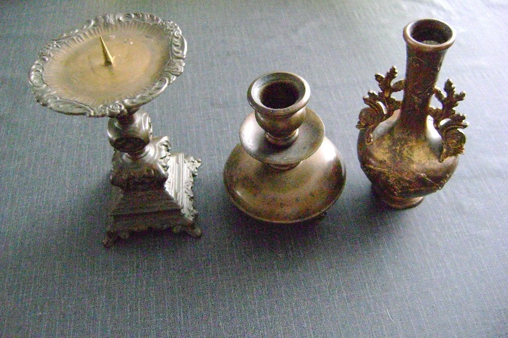 antieke kandelaars, Ophalen of Verzenden, Koper of Brons