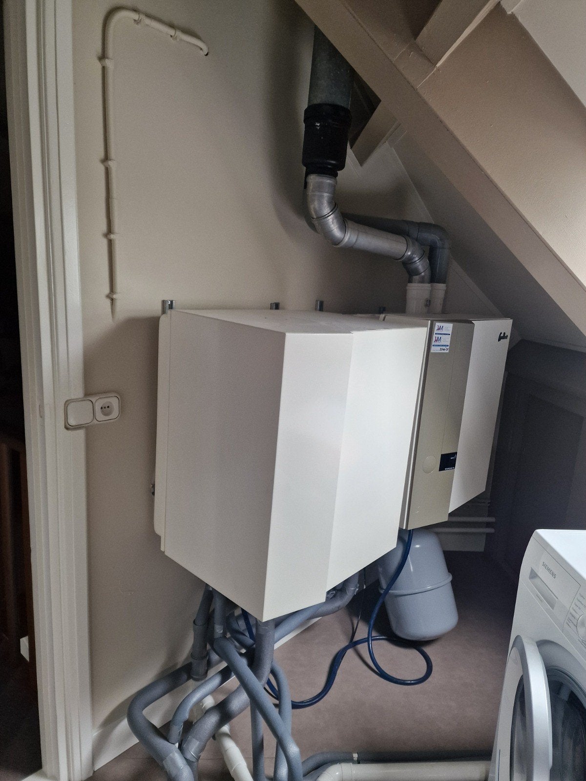 Nefit Excellent Ecomline HR CV ketel + Boiler + Expansievat, Ophalen, 30 tot 80 cm, Gebruikt, Cv-ketel of Combi-ketel