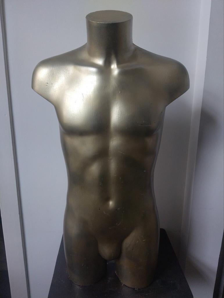 Paspop etalage pop mannequin torso man 90 cm hoog, Hobby en Vrije tijd, Naaien en Fournituren, Ophalen of Verzenden, Paspop