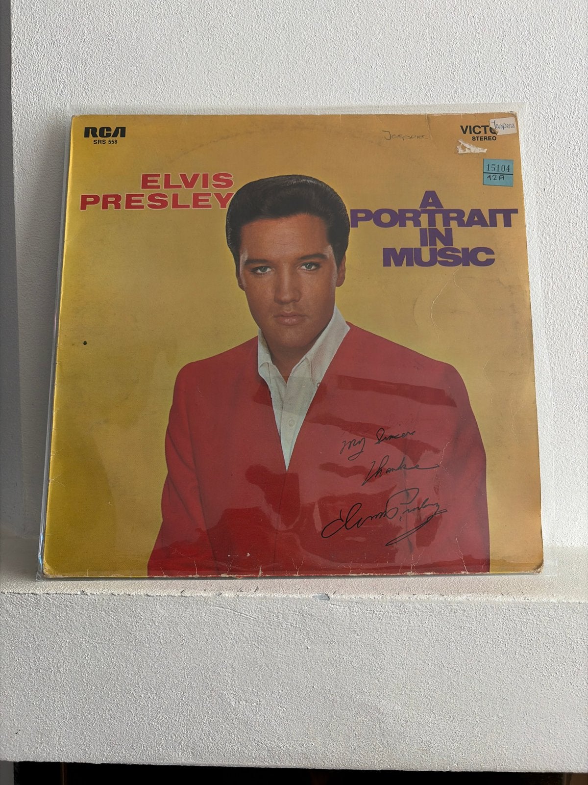 Elvis Presley - A Portrait in Music LP, LP, Gebruikt, Pop, Gesigneerd
