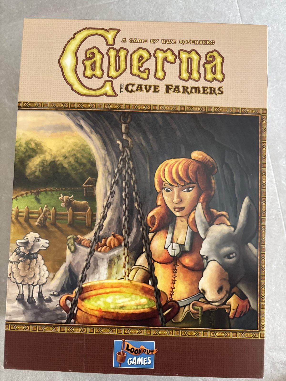 Caverna: The Cave Farmers Bordspel - Compleet met Inlay, Vijf spelers of meer, Ophalen of Verzenden, Zo goed als nieuw