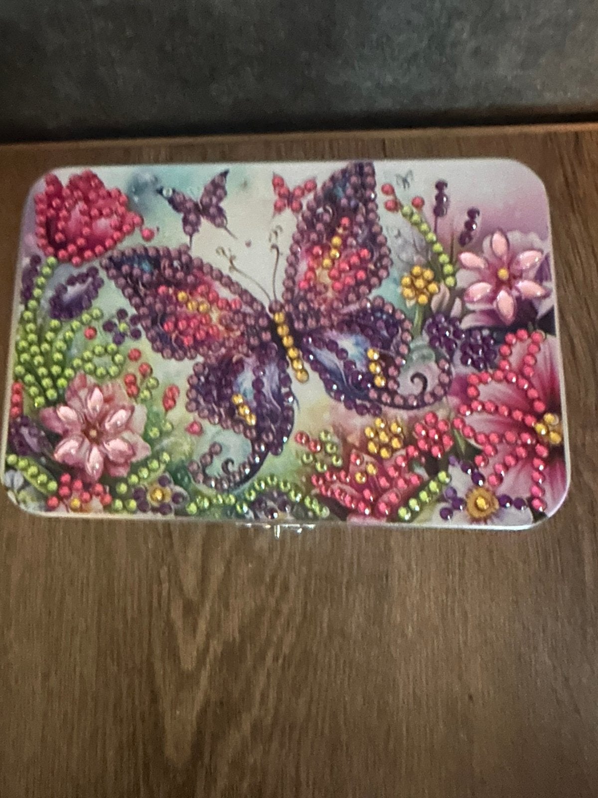 Nieuw beplakte diamond painting vlinder doosje, Handgemaakt, Dieren, Nieuw, Meerkleurig