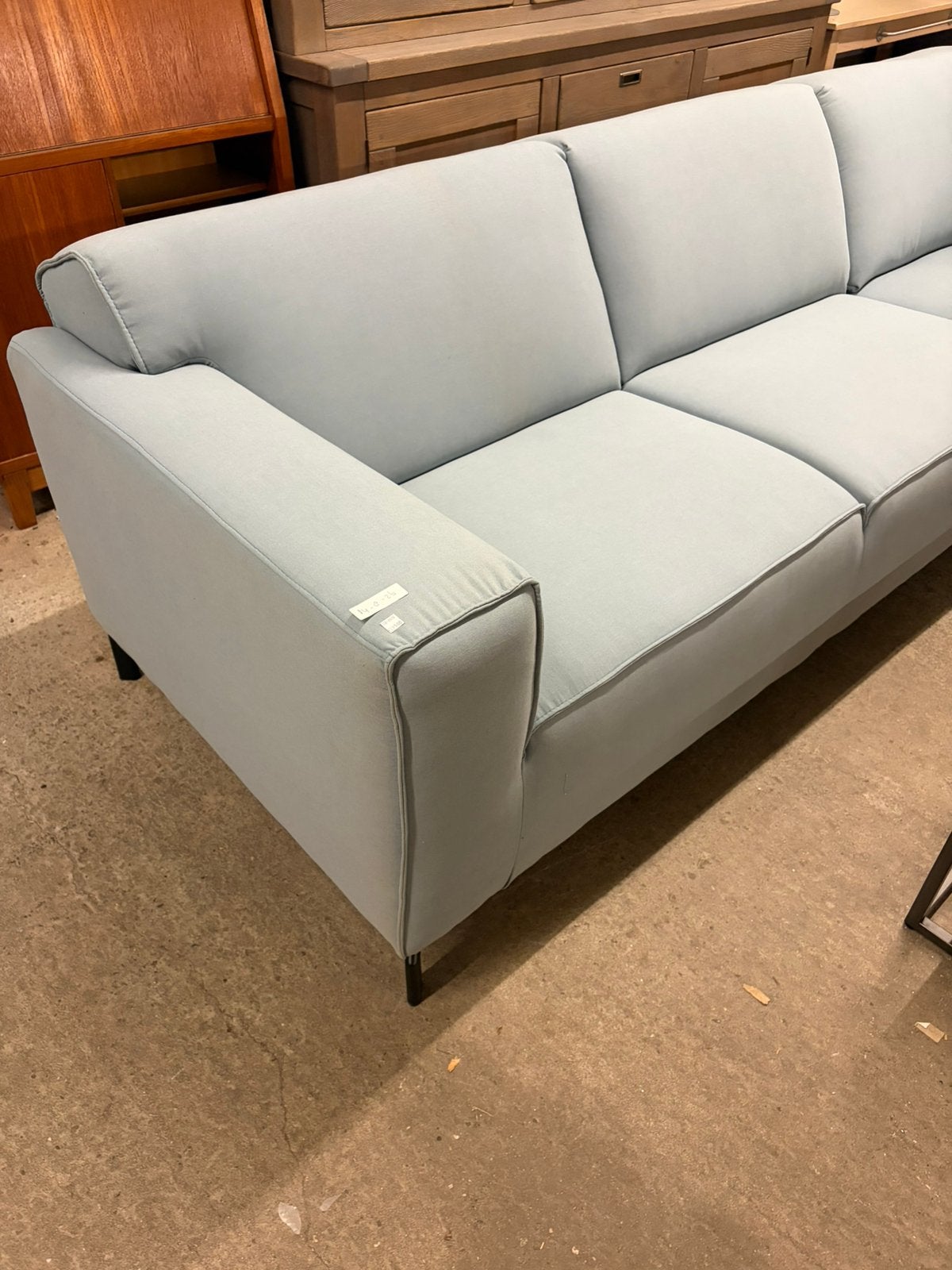 Nieuw! Baby blauwe hoekbank, Ophalen
