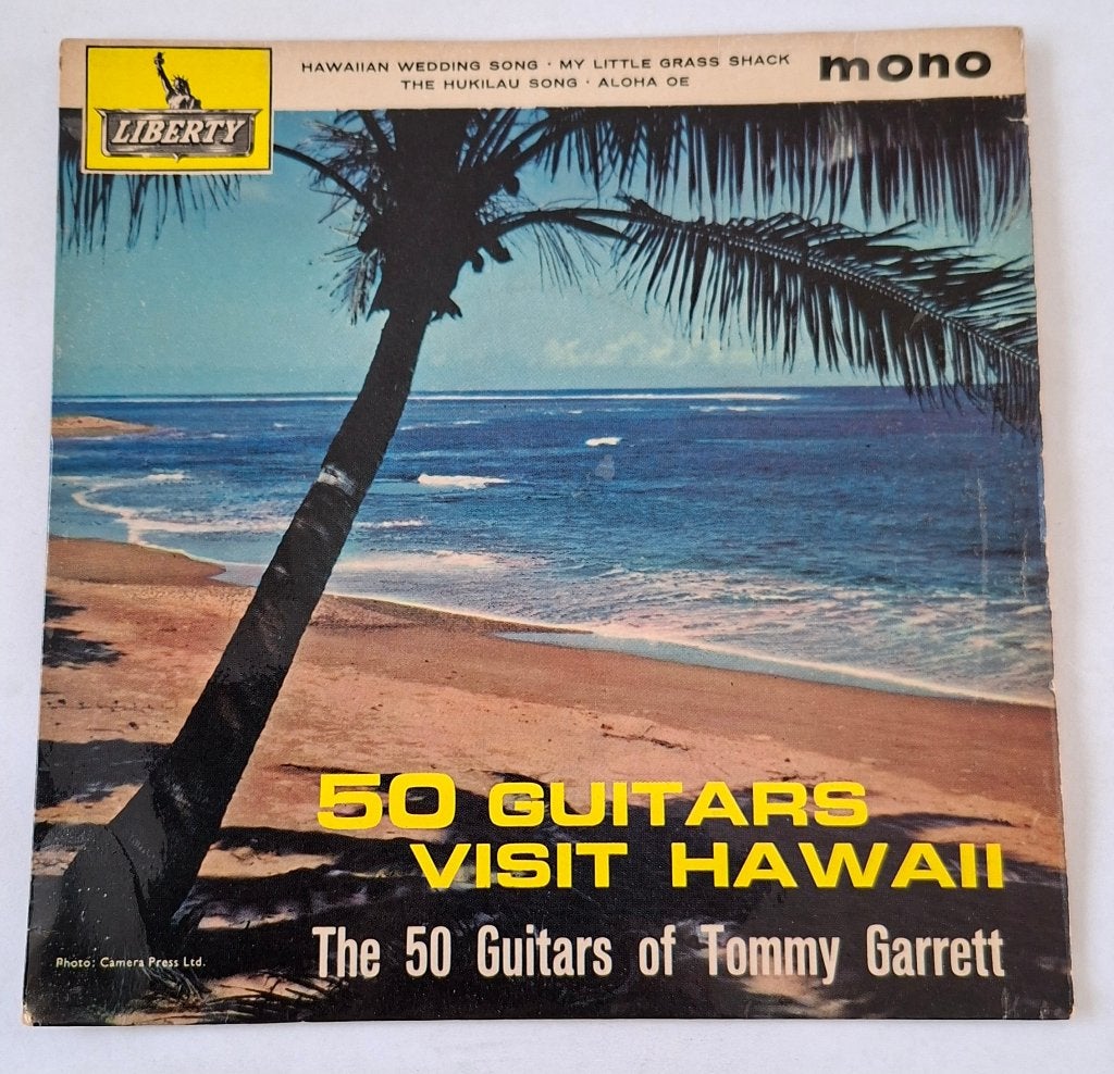 Tommy Garret - 50 Guitars visit Hawaii, Ophalen of Verzenden, Gebruikt, Pop, EP