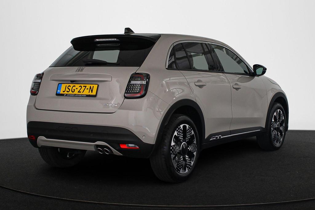 Fiat 600 1.2 Hybrid La Prima Leder Stoelverwarming Massage K, Auto's, Fiat, 145 pk, Euro 6, 1199 cc, 620 kg