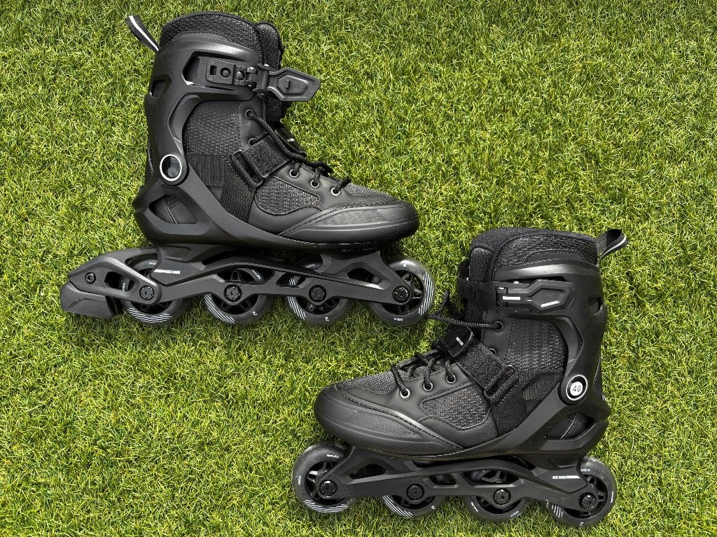 OXELO Fitness skates voor volwassenen FIT100 zwart zilver 40, Ophalen, Zo goed als nieuw, Dames, Inline skates 4 wielen