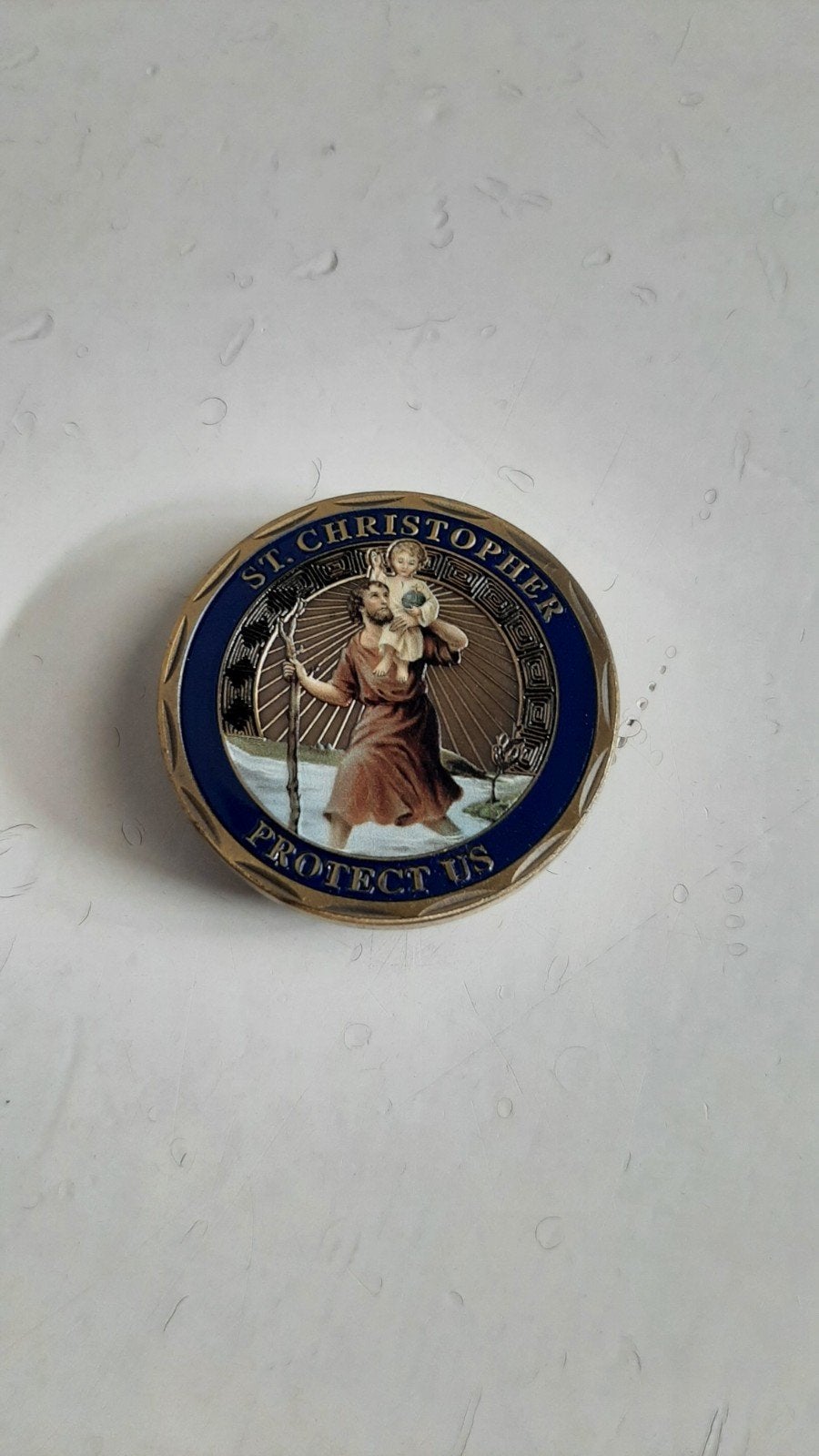 St. Christopher penning, Ophalen of Verzenden, Zo goed als nieuw, Overige onderwerpen