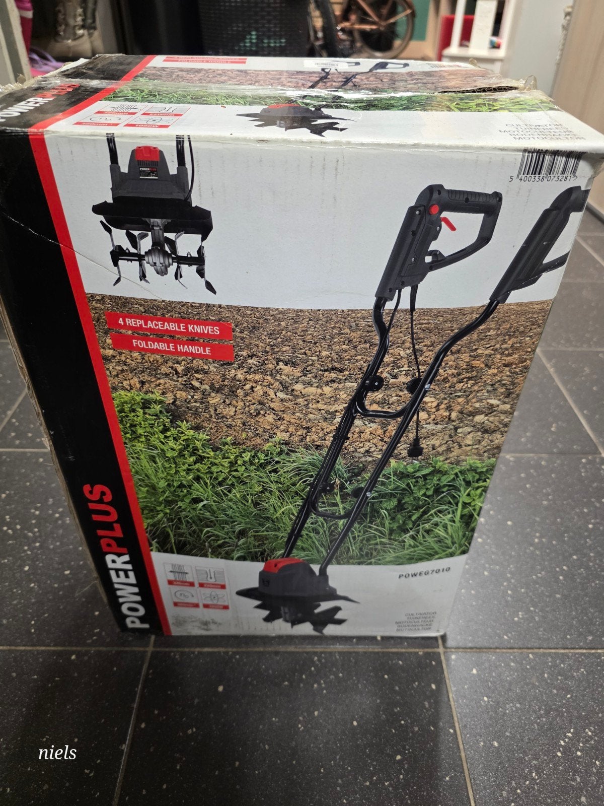 Powerplus Tuinfrees -in doos 1x gebruikt., Tuin en Terras, Ophalen, Zo goed als nieuw, Cultivator