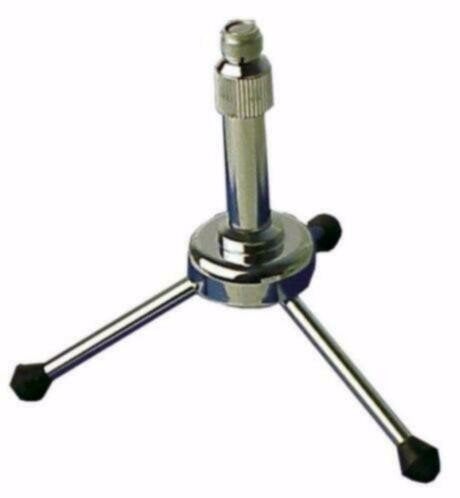 Chromen microfoon driepoot tafel statief G121AAKJ, Muziek en Instrumenten, Standaards, Nieuw, Microfoon, Ophalen of Verzenden