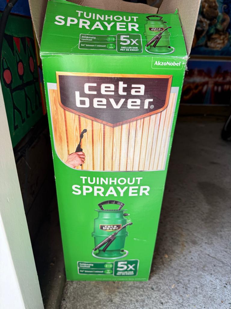 CetaBever Tuinhout Sprayer - Nieuw in doos, Ophalen, Nieuw, Overige typen