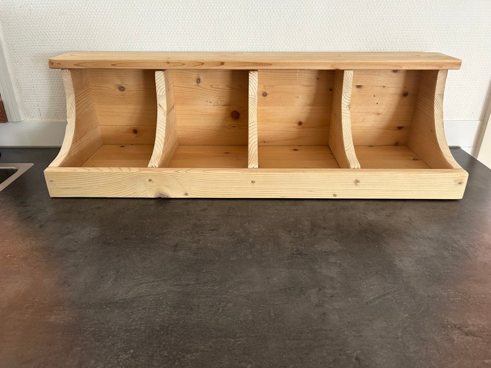 Nieuw - grenen gruttersbak - 4 vakken - 75 cm, Overige typen, Ophalen of Verzenden, Nieuw, Hout