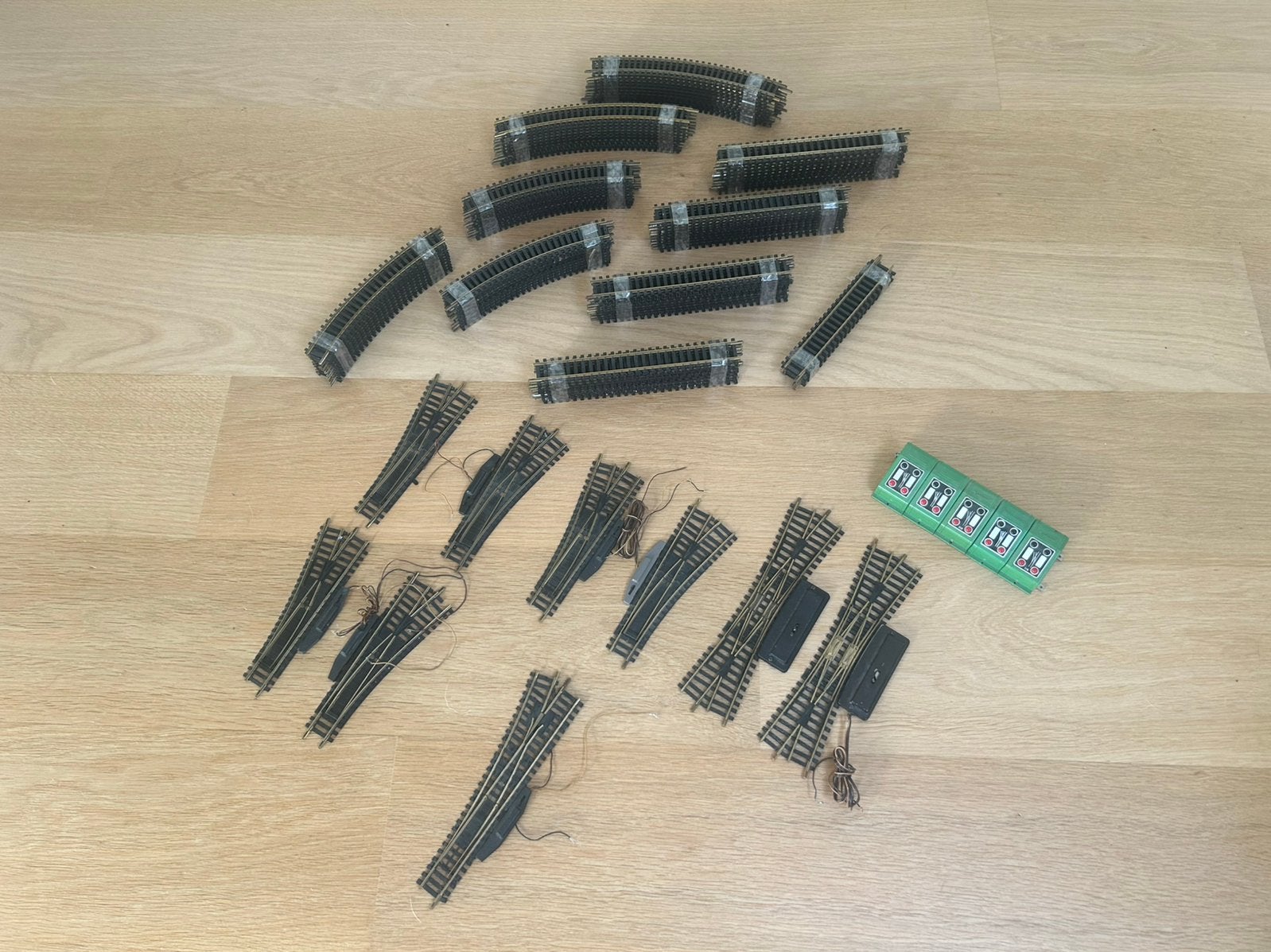fleischmann H0 elektrische wissels en rails, Gebruikt, Gelijkstroom, Fleischmann, Rails