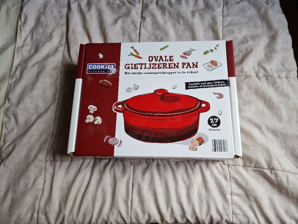 Ovale gietijzeren pan 27, Overige typen, Nieuw, Ophalen of Verzenden, Overige merken