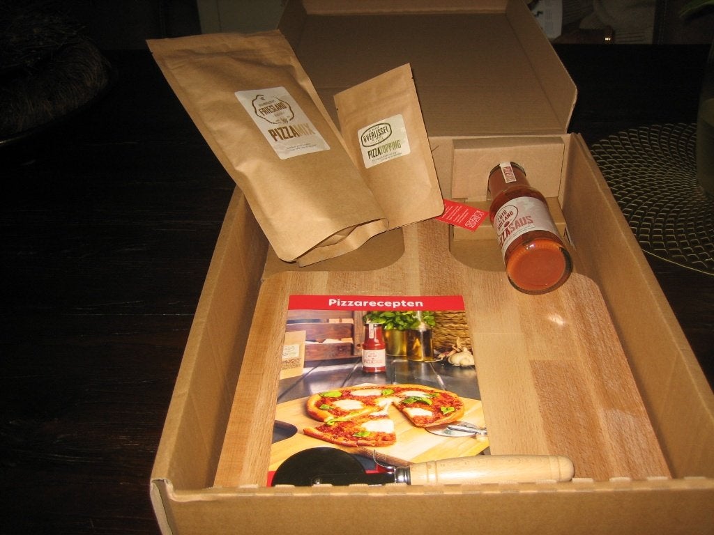 Pizza pakket, Snijmachine, Ophalen of Verzenden, Nieuw, Hout