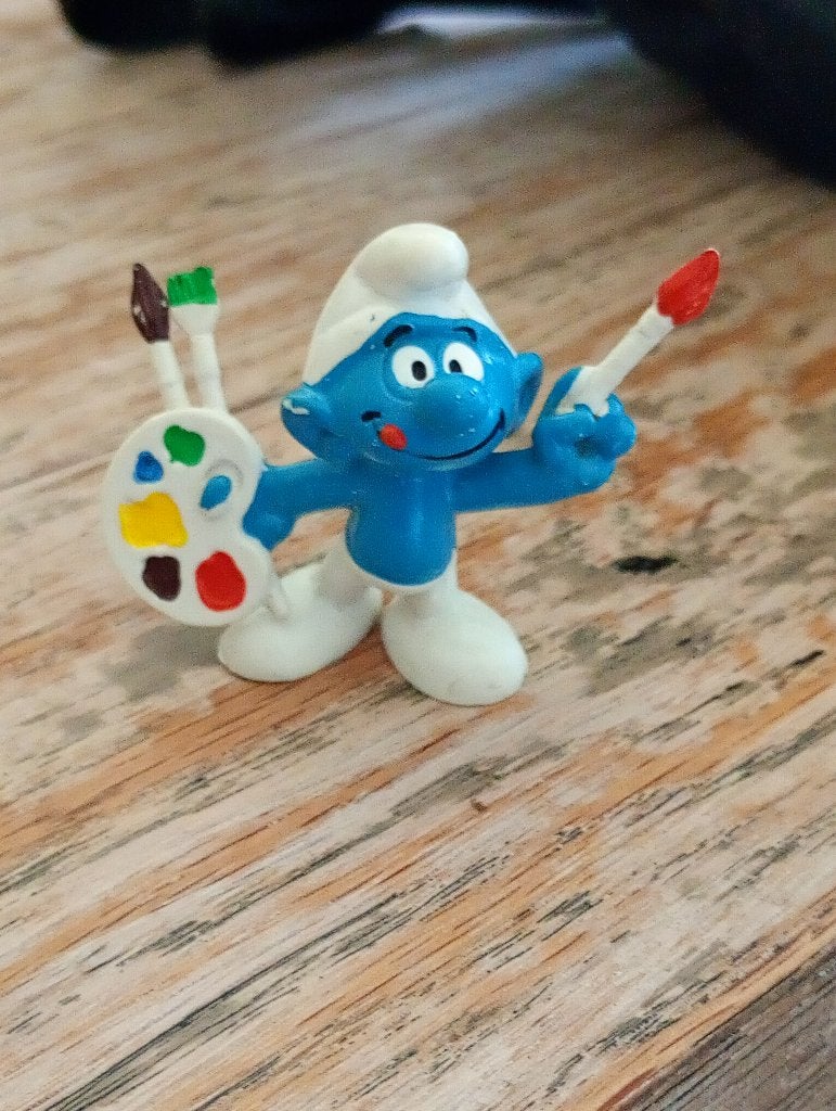 schildersmurf peyo, Ophalen of Verzenden, Verschillende Smurfen