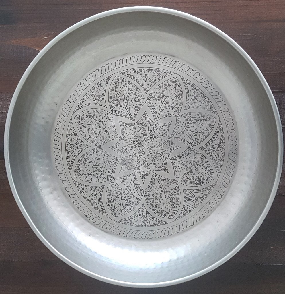 Mooie grote oosterse decoratieve schaal (Ø 48 cm), Ophalen, Schaal, Rond, Zo goed als nieuw