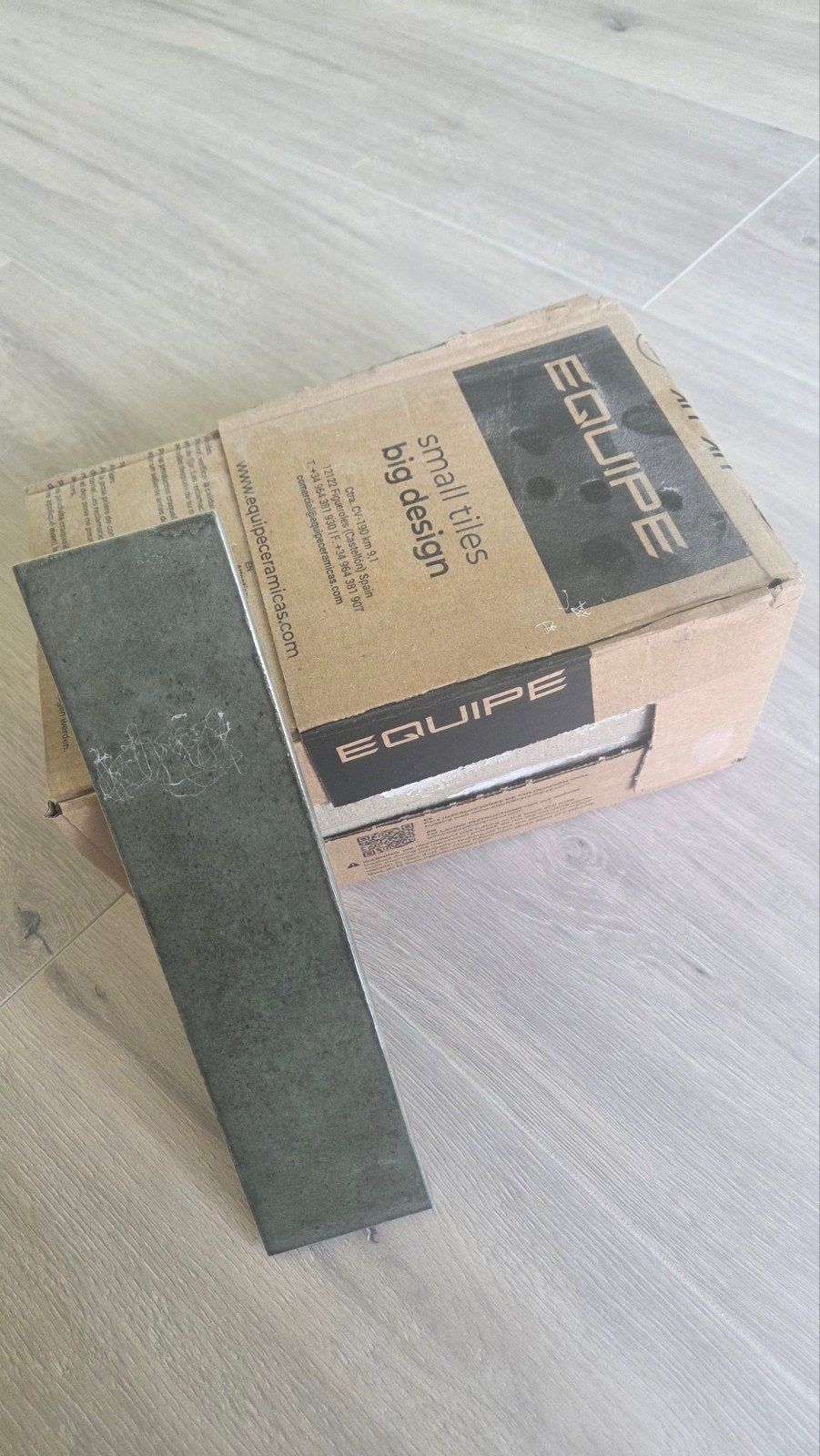 Salie groene tegeltjes 6x24,6 cm - Nieuw in verpakking, Ophalen, Nieuw, Minder dan 20 cm, Minder dan 20 cm