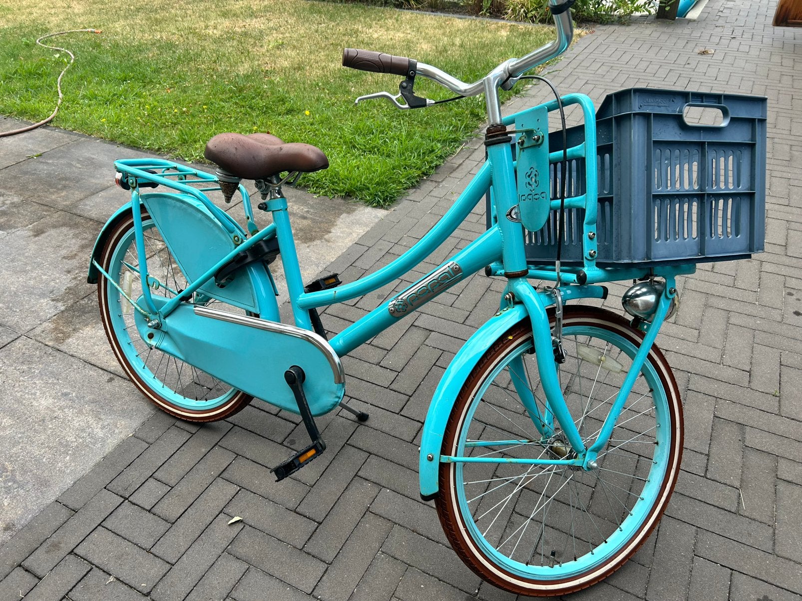 Popal meisjesfiets | 22 inch, Fietsen en Brommers, Fietsen | Meisjes, Ophalen, Gebruikt, 22 inch, Handrem