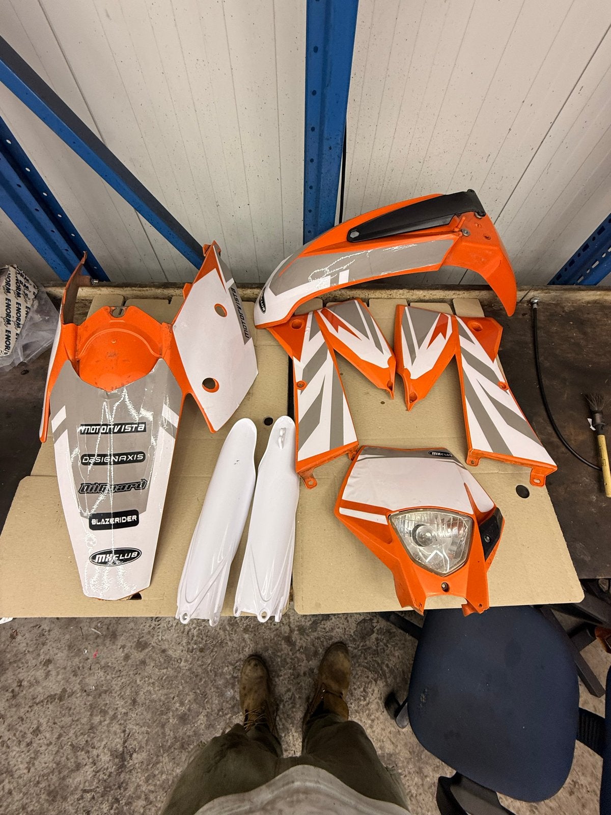 KTM EXC kappen set met koplamp, Ophalen of Verzenden
