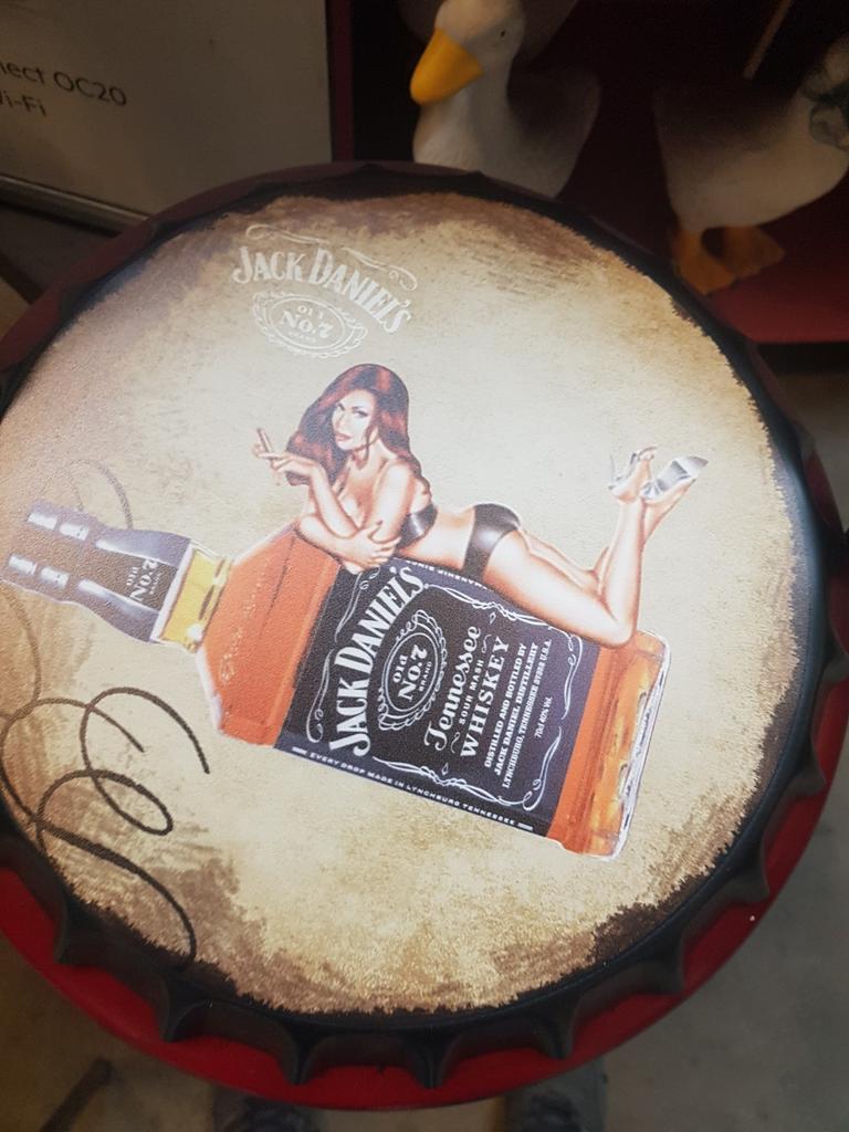 Jack Daniels dop doorsnede 30cm, Ophalen, Nieuw, Reclamebord
