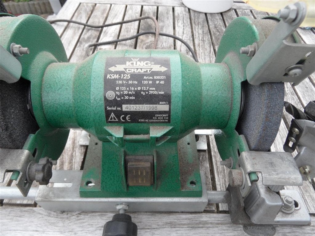 Kingcraft KSM 125 Slijpmachine, Ophalen, Gebruikt, Minder dan 700 watt, Werkbankslijpmachine