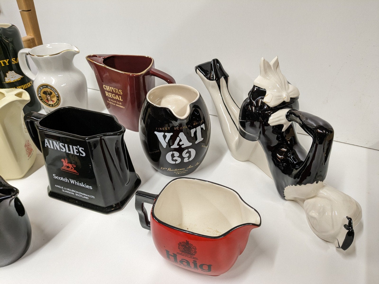Collectie antieke whiskykannen en waterkannen, Antiek en Kunst, Ophalen of Verzenden