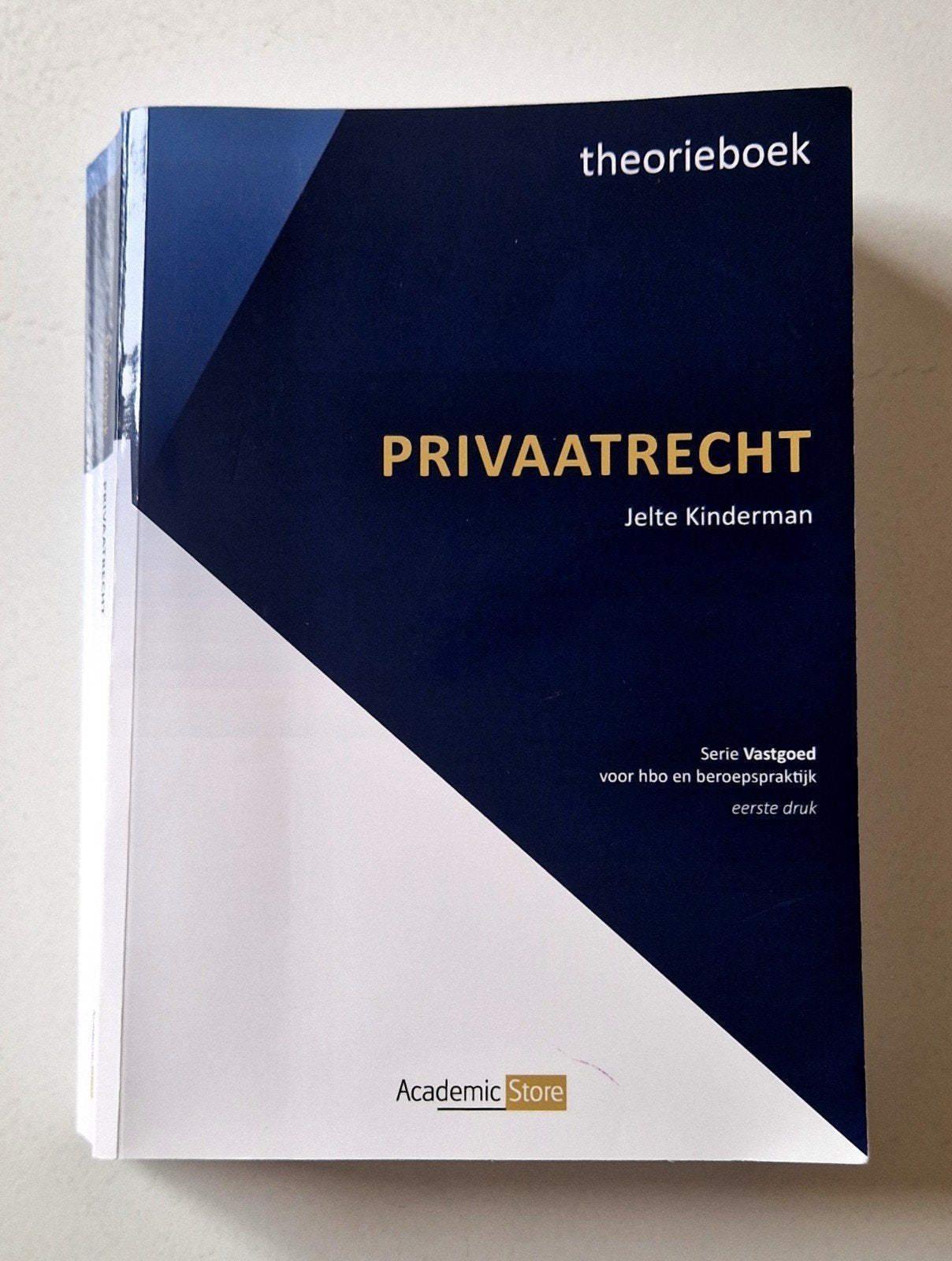 Jelte Kinderman - Privaatrecht - Theorieboek, Ophalen of Verzenden, Zo goed als nieuw, Jelte Kinderman, Nederlands