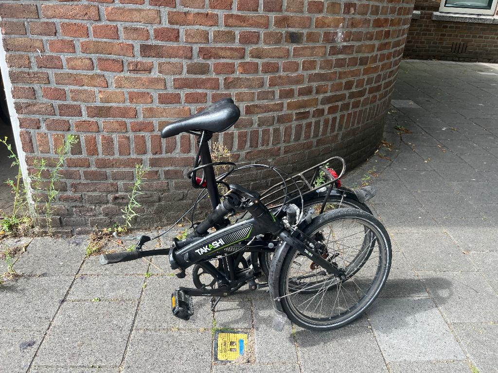 Takashi Take 1 vouwfiets, Fietsen en Brommers, Fietsen | Vouwfietsen, 20 inch of meer, Gebruikt, Totaal opvouwbaar, Ophalen