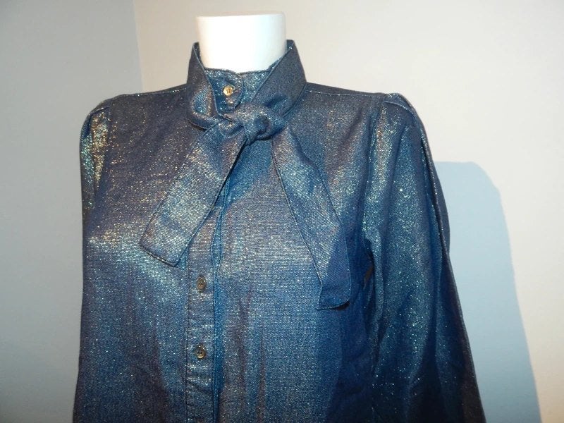 Studio Anneloes blouse gouden lurex draad strik hals Nieuwsm, Studio Anneloes, Nieuw, Maat 36 (S), Verzenden
