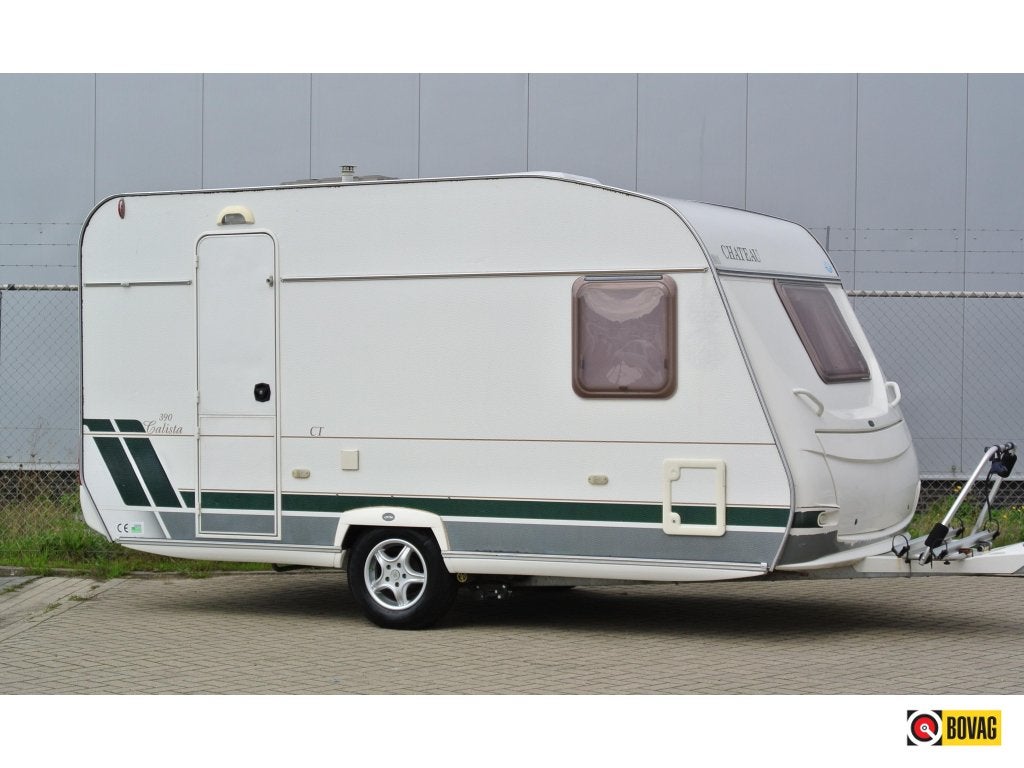 Chateau Calista 390|2x voortent|Boiler|Mover, Chateau, Fietsenrek, Bedrijf, Treinzit