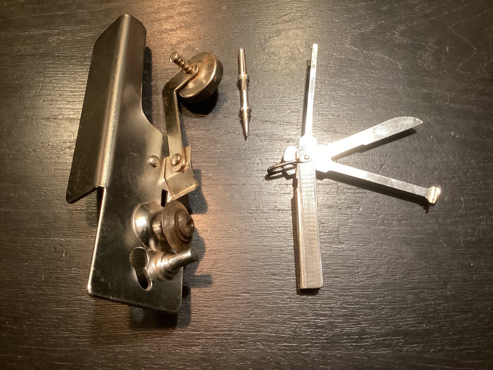Vintage Pijp Accessoires Set - Pijpenrager & Tabakstamper, Ophalen of Verzenden, Zo goed als nieuw