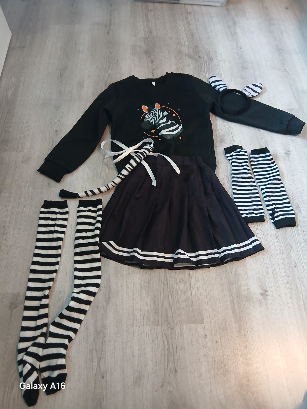 Verkleedset Zebra Maat 140, Ophalen of Verzenden, Gebruikt, 134 t/m 140, Meisje